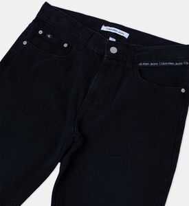 Logo Rivets 5-pockets Denim Pants
