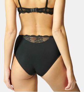 Retro Lace Semi-sheer Floral Briefs