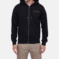 Zip Fastening Hooded Sweatshirt