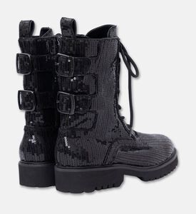 Lola Cruiz Sequined Flat Heel Boots, Packshot View