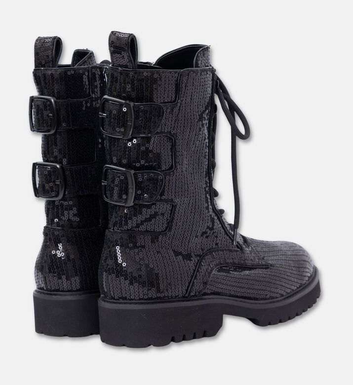 Lola Cruiz Sequined Flat Heel Boots, Packshot View