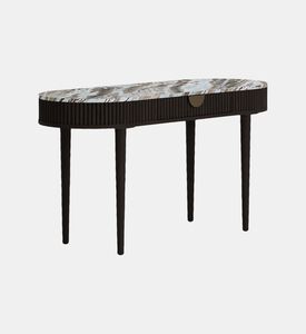 Home Deco and More Oval Marble Top Wood Base Desk, Packshot View