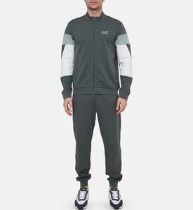 بدلة رياضية بمزيج قطن بطبعة شعار