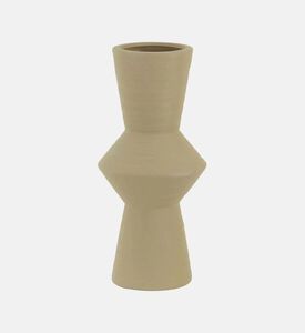 Light and Living Ayla Ceramic Flower Vase, Brown, 22.5x50.5-cm, Packshot View