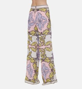 بنطال واسع بنقشة