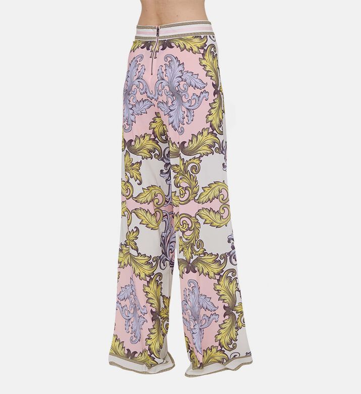 بنطال واسع بنقشة