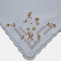 Geometric Embroidered Napkin