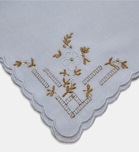 Geometric Embroidered Napkin