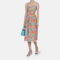 Sleeveless Sweetheart Collar Dress