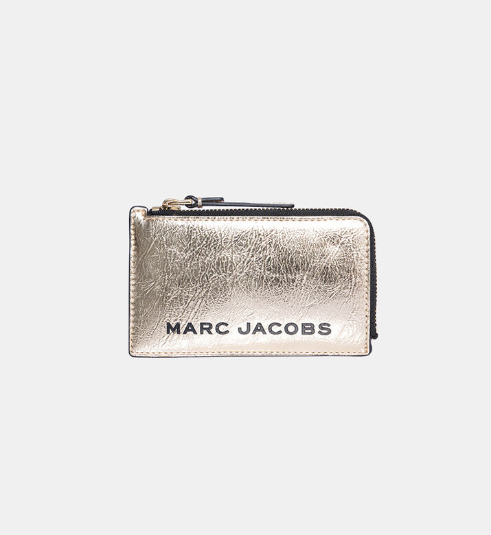 The Metallic Small Top Zip Wallet