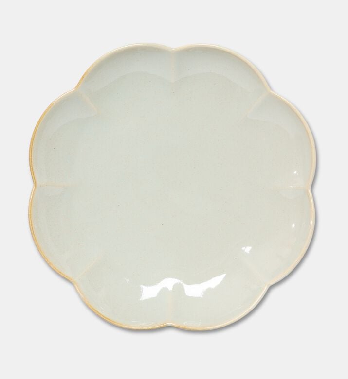 Home Deco and More Flower Form Celadon Glazed 4-piece Plate Set, Packshot View