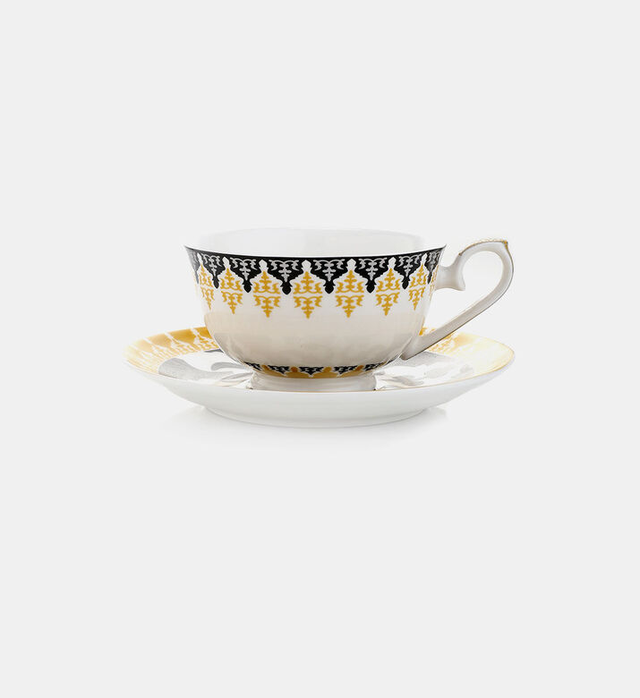 Images d Orient Safra Printed Tea Cup Saucer Set 220 Ml, Packshot View