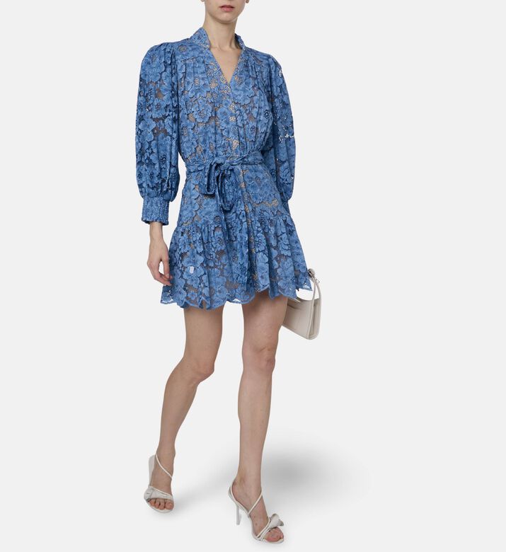 Alice and Olivia Tiered Mini Shirt Dress, Model View