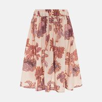 Elasticated Printed Midi Skirt