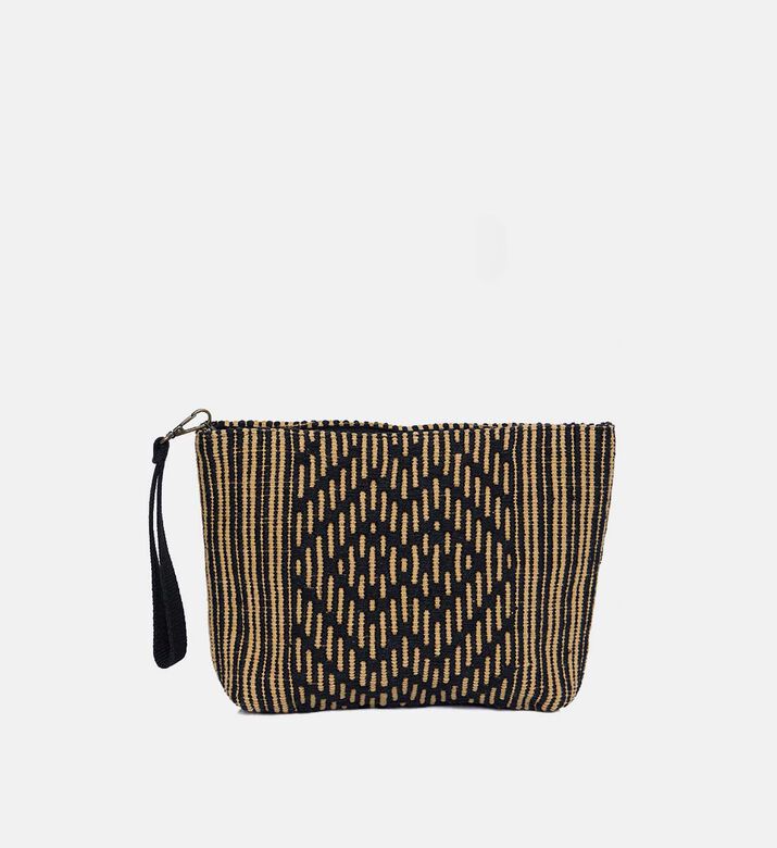 Cotton Midi Clutch Bag