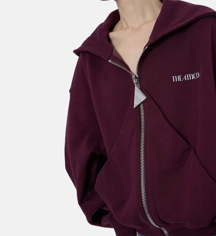 Embroidered Hooded Sweatshirt