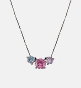 سلسال فضي زركونيا مكعب كولور وايف مخطلطة