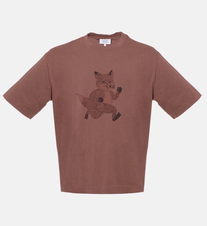 Cotton Fox-print Crewneck T-shirt