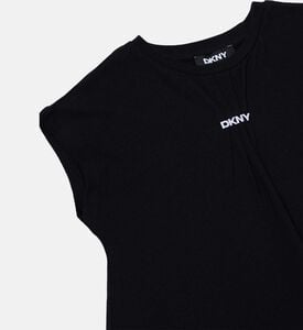 Embroidered Logo Flared T-shirt