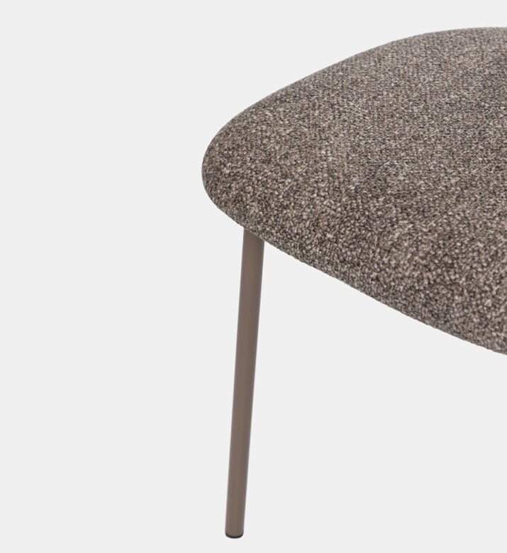 Home Deco and More Leo Padded Dining Chair, Brown, Packshot View Home Deco and More Leo Padded Dining Chair, Brown, Packshot View