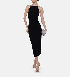 Sleeveless Square Neck Midi Dress