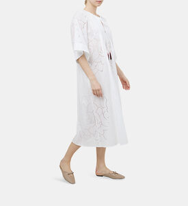 فستان أ جور قفطان مطرز بأزهار