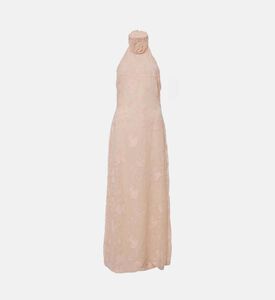 JW PEI Floral-embroidery Halter Neck Maxi Dress, Packshot View