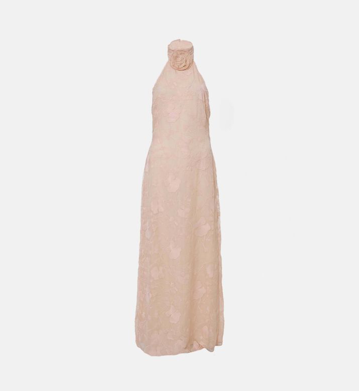 JW PEI Floral-embroidery Halter Neck Maxi Dress, Packshot View