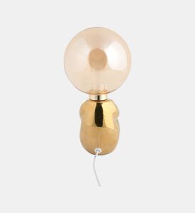 Leitmotiv Joey Ceramic Led Table Lamp, Gold, Packshot View