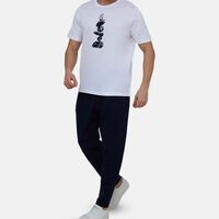 Cotton Printed Crewneck Short-sleeve T-shirt