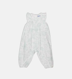 رومبر بدون أكمام بخصر إمبراطوري بطبعة