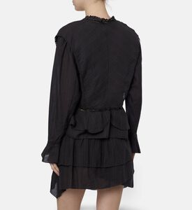 Isabel Marant Ruffled V-neck Lace Blouse, Model View