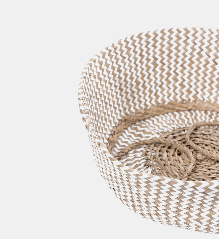 Rush Handled Pompom Basket