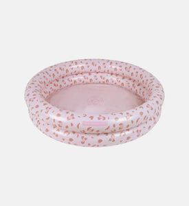 حوض سباحة للأطفال بلون وردي فاتح بنقشة جلد نمر