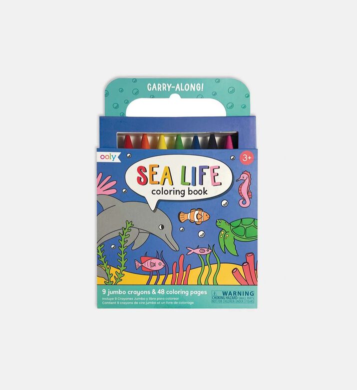 Sea Life Carry Along Coloring Book Set