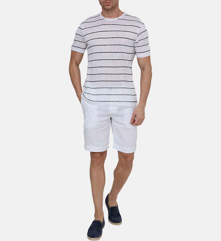 Linen Bermuda Relaxed-fit Shorts