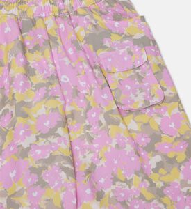 Floral Lyocell Cargo Pants