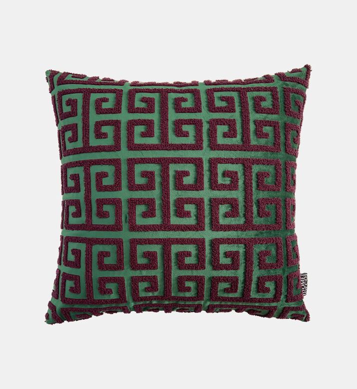 Home Deco and More Vers Geometric Embroidered Cushion, Packshot View