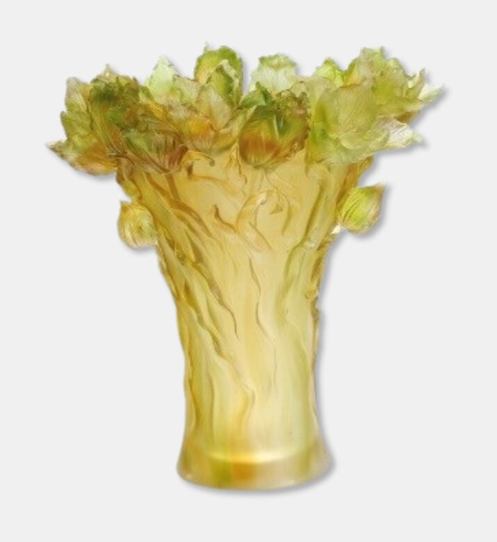 Cristal de Paris Desert Amber Tulip Vase, Packshot View