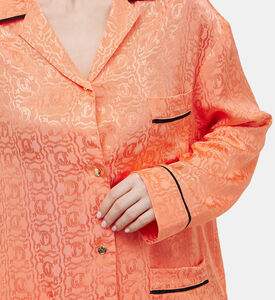 Jacquard Logo Pajama Shirt