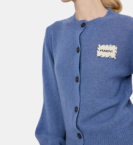 Cashmere Logo-patch Cardigan
