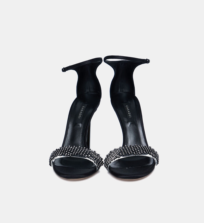 Satin High Blade Heel Sandals