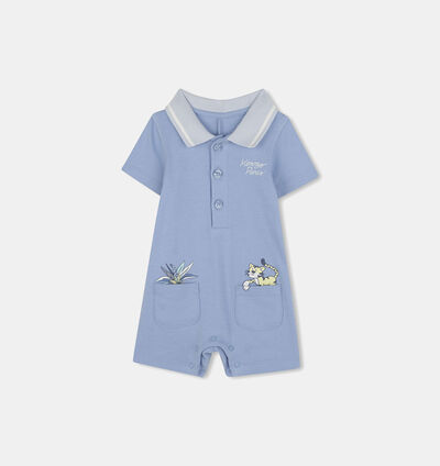 Short-sleeve Polo Romper