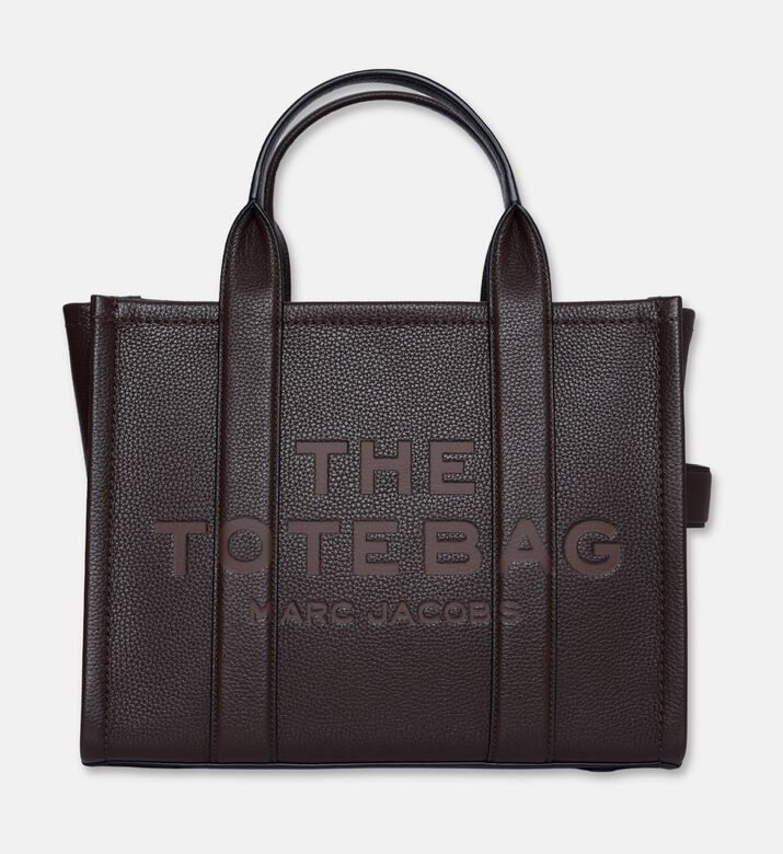 Marc Jacobs The Leather Medium Tote Bag, Beige, Packshot View