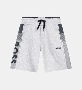 Brushed Cotton Fleece Logo Shorts