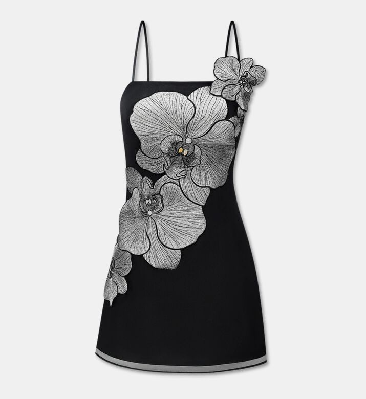 JW PEI Orchid Appliqu&eacute; Mini Dress, Packshot View
