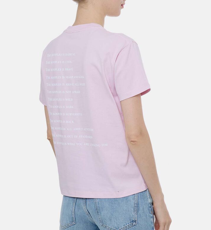 Graphic Two-tone Logo-print Short-sleeve T-shirt