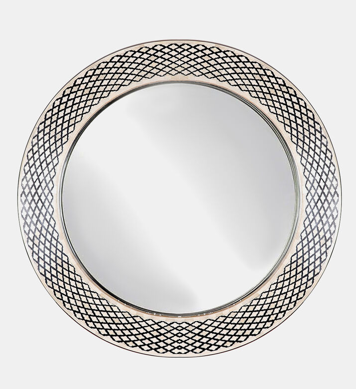 Home Deco and More Round Bone Mirror, Packshot View