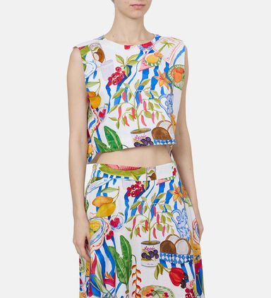 Fresh Table Fruit-print Sleeveless Top