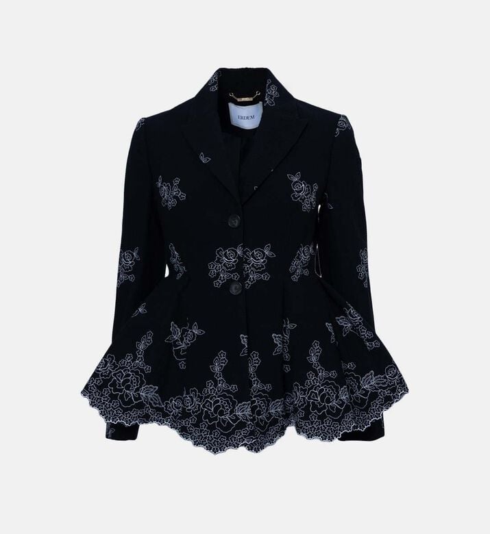 Marlene Peplum Seersucker Jacket